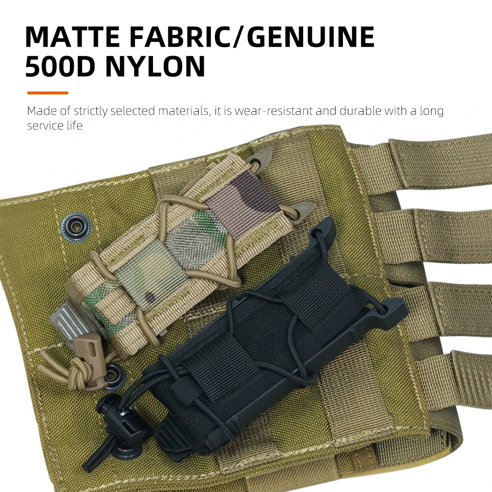 Tactical Magazine Pouch Single Mag Holster Molle Flashlight Pouches Torch Holder 9MM Pistol Magazine Pouch EDC Waist Bag