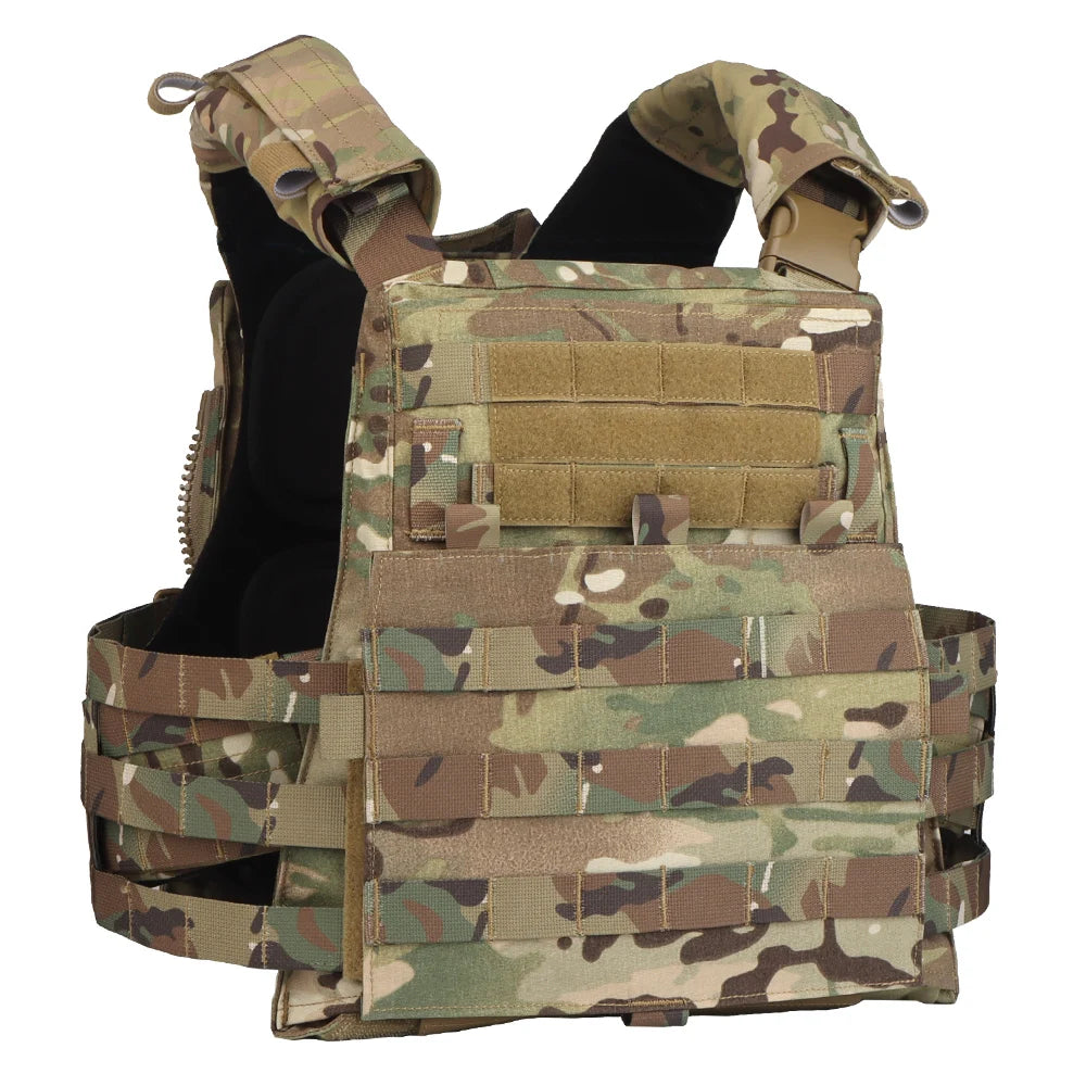 AVS MBAV Tactical Plate Carrier MOLLE Airsoft Hunting Training Combat Vest with Adaptive Comfortable Modular Quick ReleaseSystem