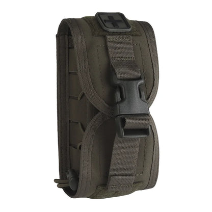 Compact MOLLE First Aid Pouch V2 Rapid Deployment Medical Kit w/ Quick-Release System Survival/Hunting/Camping Essentials