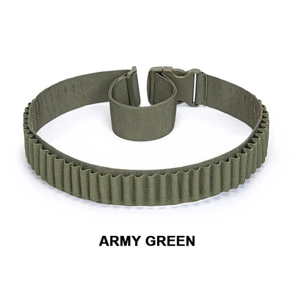 50 Rounds Rifle Bullet Cartridge Bandolier 556 Ammo Belt Shell Holder Hunting Sporting Shooting for 308 Cal. 30-06 .762