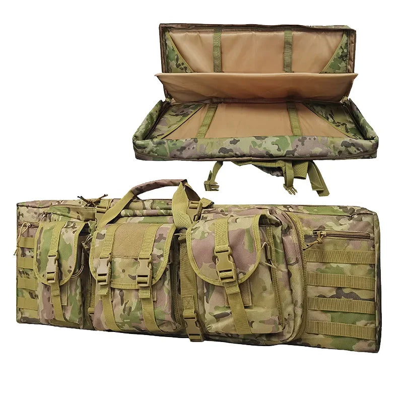 93CM/108CM/118CM/142CM Outdoor Hunting Gun Set Backpack Double Rifle Holster Equipment Camouflage Bag Large Capacity Backpack