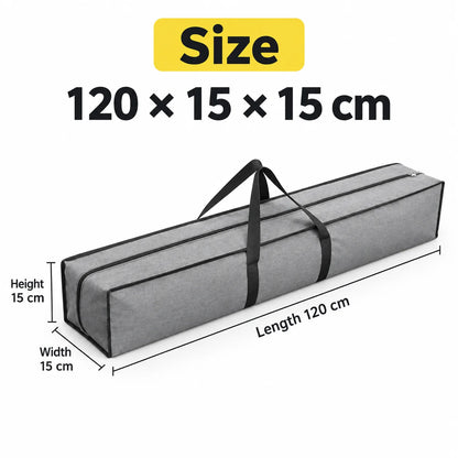 Cationic Oxford Fabric Outdoor Gear Storage Bag Large Rectangular Camping Equipment Carry Bag Dual Zipper Water-Resistant