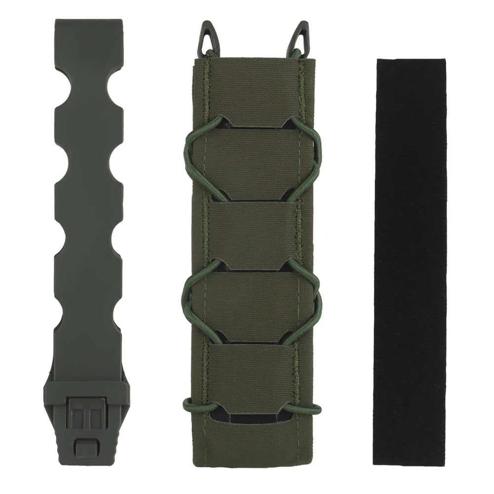 Tactical Magazine Pouch V2 Long Type For 9mm/MP5/MP7 Pistol Mag Holder Pouch Quick Release MOLLE Hunting Shooting Airsoft Gear