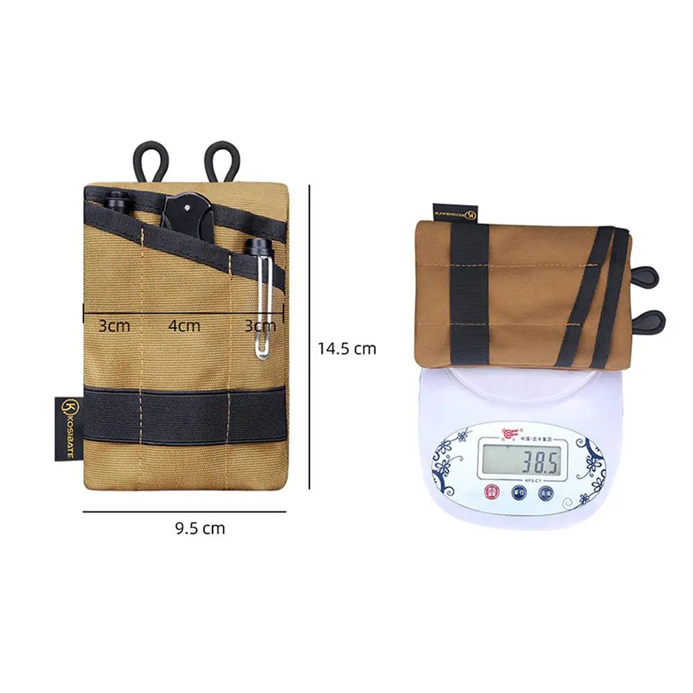 2Pcs Mini Pouch Sundries Bag Multifunctional Storage Bag Purse (Black)