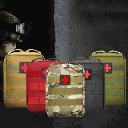 First Aid Bag Camping Tactical Medical Pouch Outdoor MOLLE EMT Emergency Survival Kit Accessory Hunting Camo Training Bag