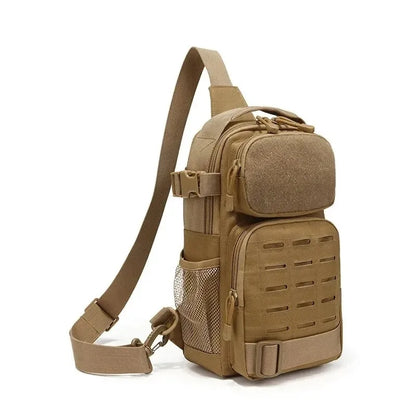 Outdoor Sports Sling Bag Shoulder Pack For Men, Molle Assault Range Daypack, Waterproof Solid Chest Bag For Traveling, Hiking
