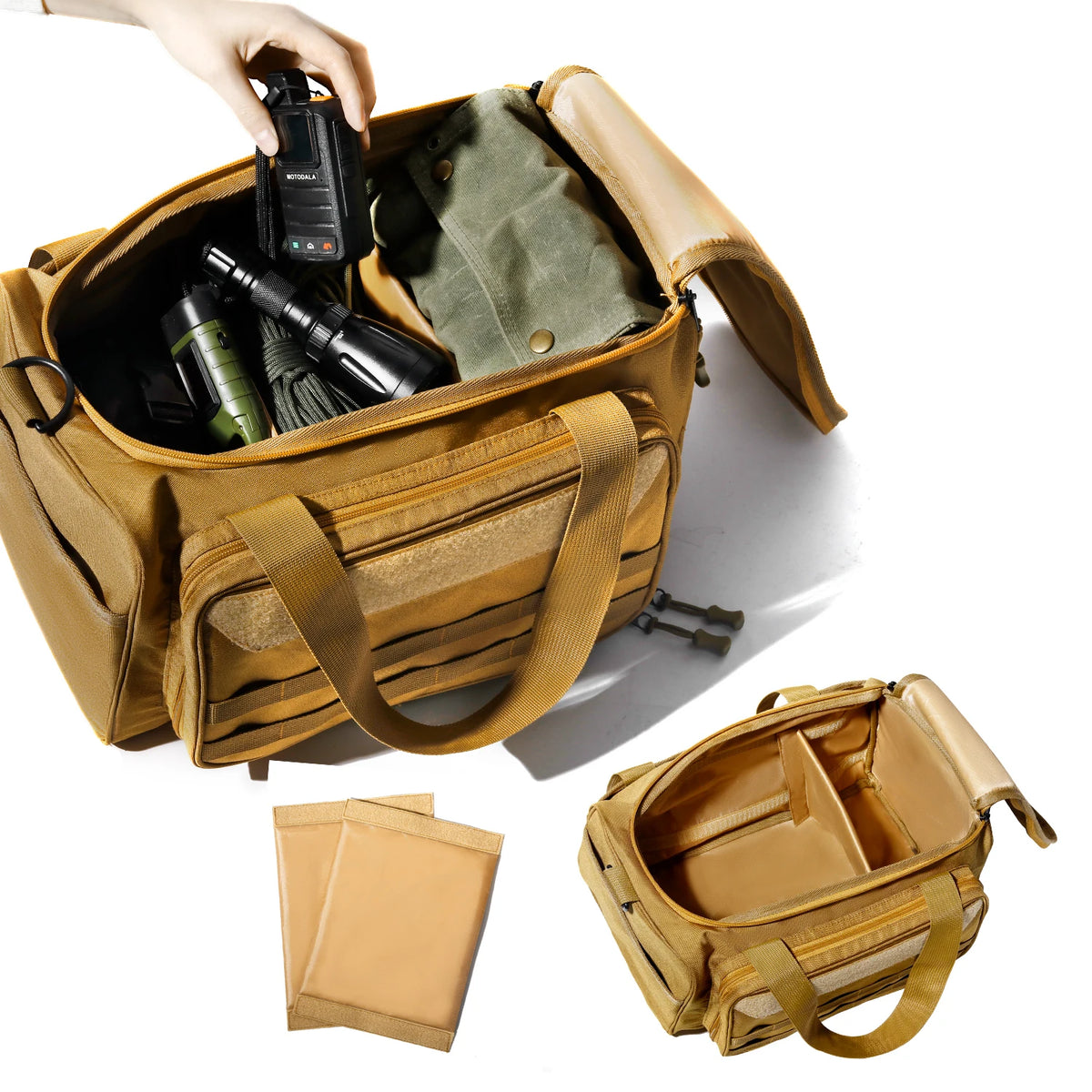 Gun Range Bag Outdoor Hunting Training Shooting Tactical Pistol Gun Case Hiking Camping Large Capacity Handbag