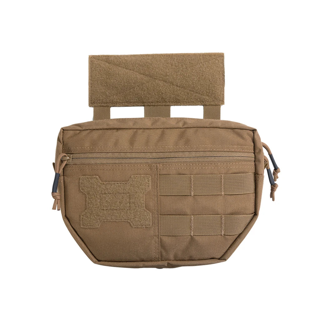 Double Layer Outdoor EDC Pack Men Tactical Molle Waist Pouch Nylon Vest Hang Pouch Fanny Pack Camping Hunting Accessories Bags