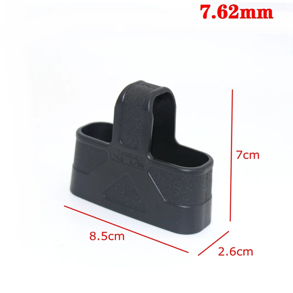 6PCS 7.62/5.56/9mm Fast Magazine Rubber Holster for M4 M16 AR15 AK GL 17 M9 Mag Pouch Sleeve Rubber Slip Cover Hunting Gear