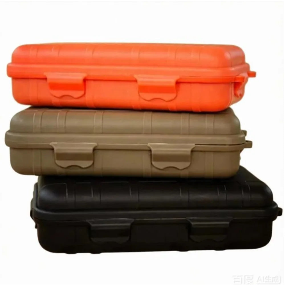 1PC Portable Small EDC Tool Case, Camping Survival Gear Set, IP67 Waterproof Shockproof Outdoor Survival Storage Box
