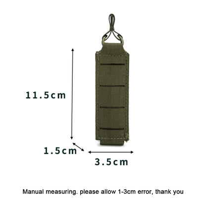 Nylon 9mm Magazine Pouch,Laser Cut LightWeight,Single,Molle System,Tactical Bag,Edc Pouches,Flashlight Bag,Hunting Accessories