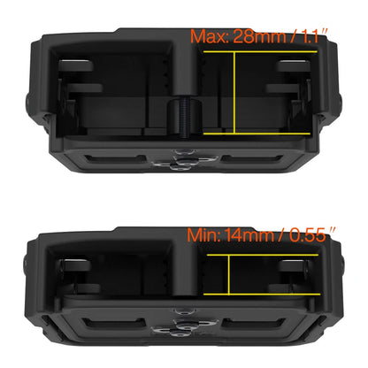 Universal Double Magazine Pouch with Belt Clip for Various Caliber Single Or Double Stack Magazines
