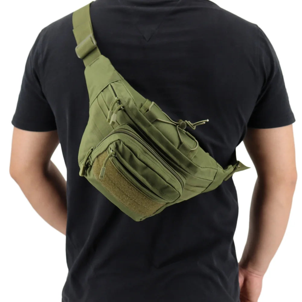Tactical Waist Pack for Men – Nylon Hiking Fanny Pack, Adjustable Belt Bag for Camping, Hunting, Travel & Outdoor Activities