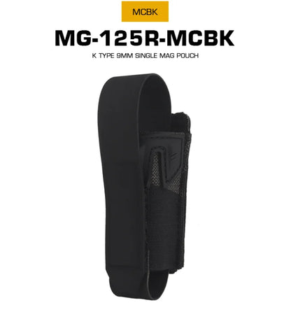 New multi-functional MOLLE clip K-type 9mm Mag bag with elastic fixation 9mm hunting accessories single Mag bag