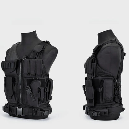 Breathable Molle Tactical Vest Bodyguard Combat Armor Vest Security Guard Hunting Outdoor CS Game Airsoft Training Battle Jacket
