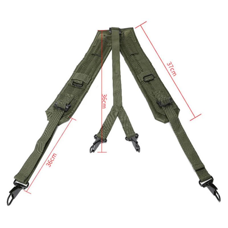 Outdoor Tactical Belt CS Army Fans Combat Belts Military Hunting Accessorios Y Belt Girdle Shoulder Chest Strap Tactico Military