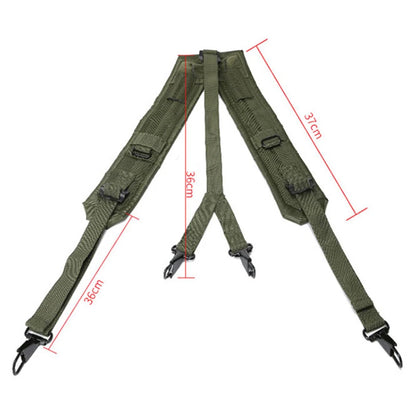 Outdoor Tactical Belt CS Army Fans Combat Belts Military Hunting Accessorios Y Belt Girdle Shoulder Chest Strap Tactico Military