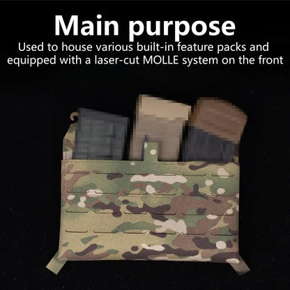 Outdoor Equipment Accessories 5.56 Triple Pouch G-Hook Placard Front Flap Hanging Pack With Elastic Insert MOLLE Holster Pouch