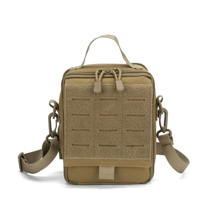 Tactical MOLLE First Aid Pouch 600D Nylon Water Resistant Medical Bag EDC Organizer for Outdoor Hiking Camping Hunting