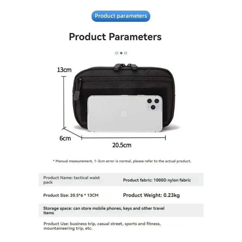 Tactical Molle EDC Pouch First Aid Kit Pouch Cell Phone Pouch Holder Waist Pack Emergency EMT Utility Tool Pouches Hunting Bags