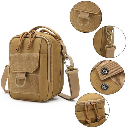 Tactical Molle Pouch Waist Belt Bag Messenger Bag Outdoor Shoulder Sling Bag EDC Tool Pack Phone Pouch Hunting Bag