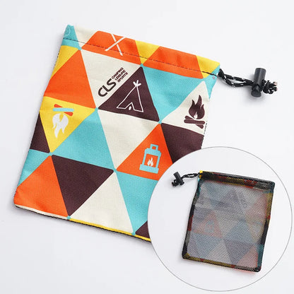 1PC Waterproof Nylon Storage Bag Multi-Functional Outdoor Travel Organizer Portable Classification Pouch for Camping Hiking Gear