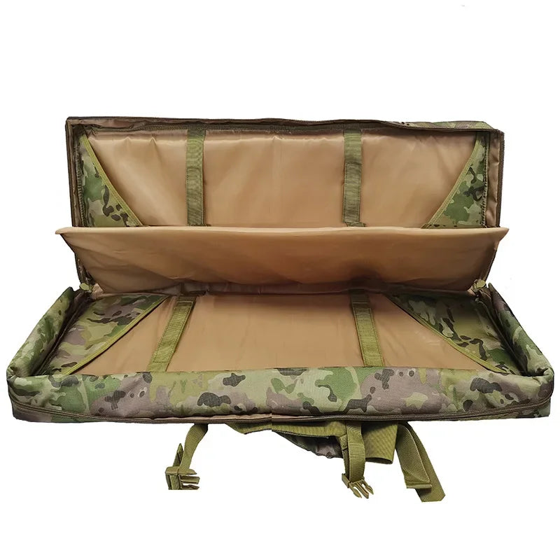 93CM/108CM/118CM/142CM Outdoor Hunting Gun Set Backpack Double Rifle Holster Equipment Camouflage Bag Large Capacity Backpack