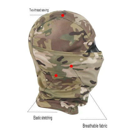 Camouflage Balaclava Cycling Full Face Mask Outdoor Sports Hunting Hiking Skiing Mask Motorcycle Helmet Inner Cap