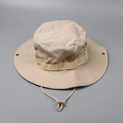 59CM Camouflage Tactical Cap Boonie Hat Caps Men Outdoor Sports Sun Bucket Cap Fishing Hiking Hunting Hats