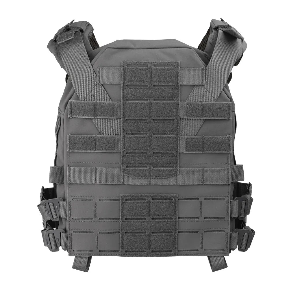 Wosport KZ Tactical Plate Carrier Vest Quick Release Cummerbund G Buckle Adjustable Shoulder Straps for Tactical Airsoft Games