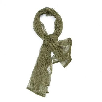 Tactical Mesh Breathbale Scarf Sniper Face Veil Camo Airsoft Hunting Cycling Hiking Neckerchief Mask Camouflage Outdoor Scarf