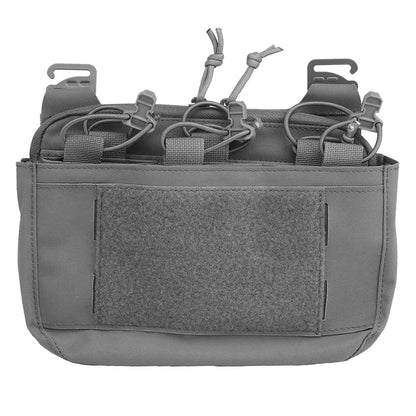 Tactical DOPE Front Flap G-hook Double Stack Abdominal Fanny Pack Triple Magazine Insert Pouch Kangaroo FCPC FCSK Carrier Vest
