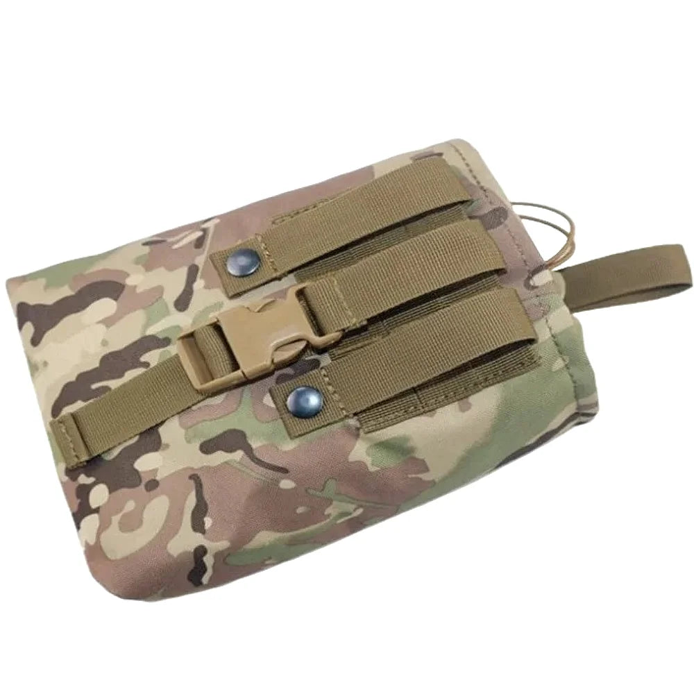 Folding Molle Magazine Dump Pouch Hunting Airsoft Ammo EDC Tool Bag Foldable Utility Recovery Mag Holster