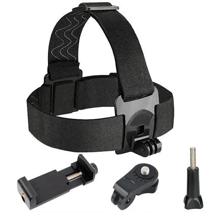 Head Mount Headband Strap Mobile Phone Holder Kit For GoPro Hero 13 12 11 10 9 8 7 AKASO SJCAM DJI Action Camera