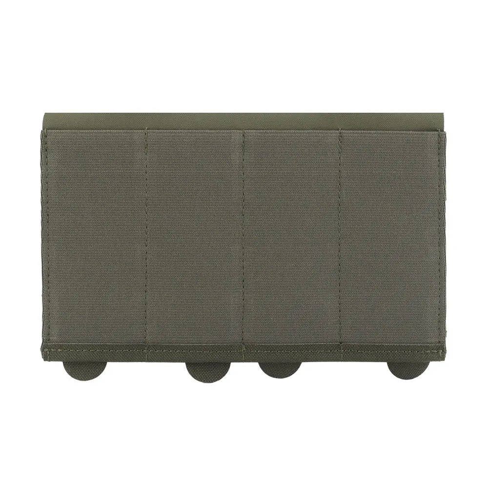 Lightweight 5.56/9mm Quadruple Mag Pouch Elastic Retention System MOLLE Modular Mount Multi-Gear Fit Shooting Hunting Training