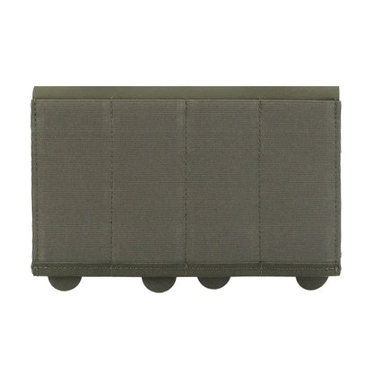 Lightweight 5.56/9mm Quadruple Mag Pouch Elastic Retention System MOLLE Modular Mount Multi-Gear Fit Shooting Hunting Training