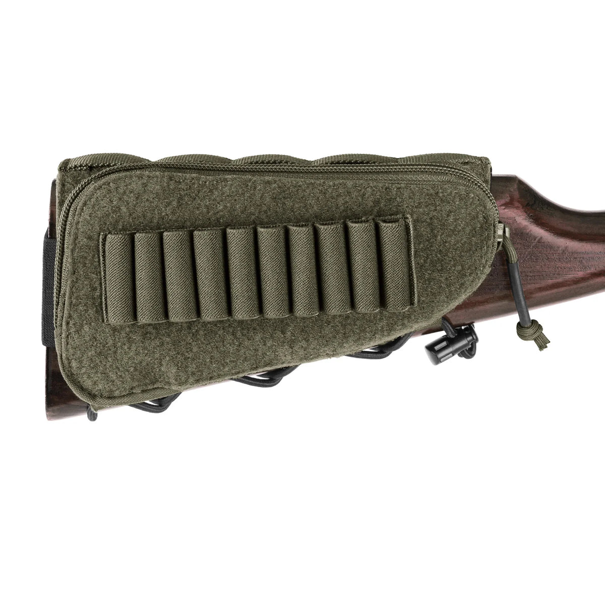 KRYDEX Rifle Buttstock Stock Pack Cheek Rest Gun Pouch Tactical Shell Holder Shot Hunting Gear Combat Accessories Right Hand