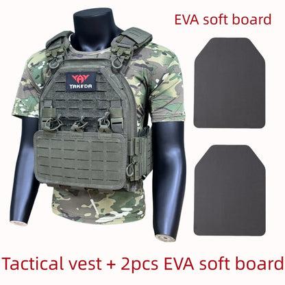 Multicam Camo Tactical Vest Quick Release Molle Modular Protective Vest for Outdoor CS Wargame Hunting yakeda 6094