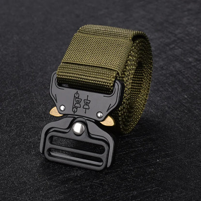 Men's Belt Outdoor Hunting Multi Function Combat Survival 120cm  Canvas For Nylon Male Luxury