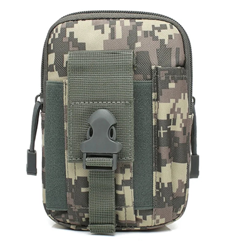 Men's Belt Bag Outdoor Waist Bag Bag Waterproof Camo Sports Hunting Accessories Storage bag Molle nylon cell phone