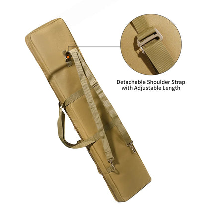 120cm Tactical Rifle Gun Bag Outdoor Shooting Mat Hunting Gun Storage Carry Bag Shoulder Backpack Portable Anti Slip Pad