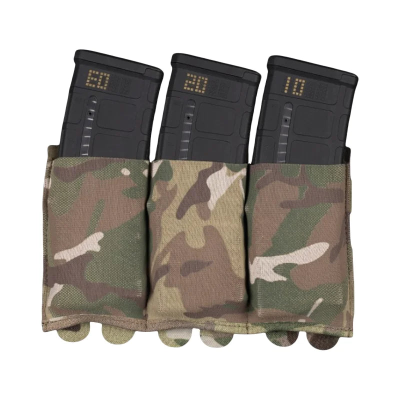 Single/Double/Triple Elastic Magazine Pouch | Quick-Access Cartridge Holder | Range & Outdoor Shooting Accessory
