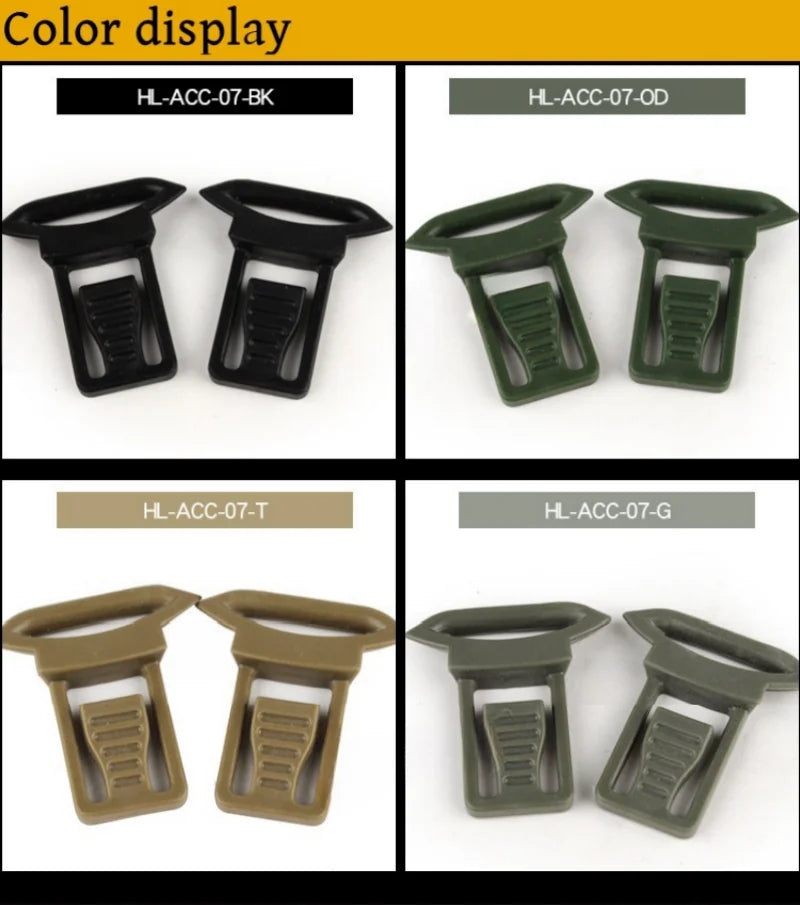 Helmet Goggles Clip Rail Guide Mount Accessories Portable Paintball Camping Guide Rail Mirror Buckle For Fast Helmet