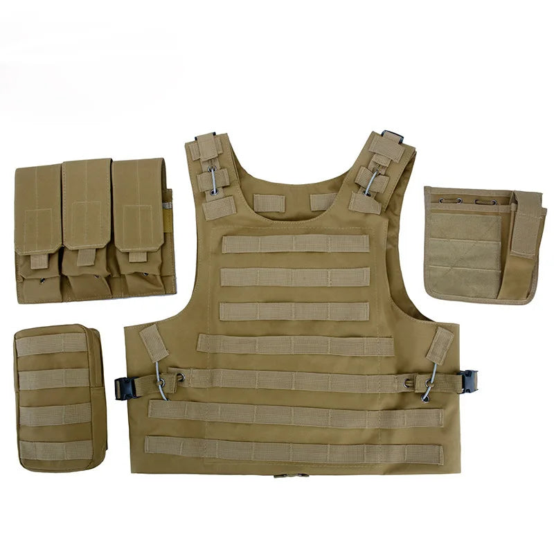 600D oxford Tactical Vest Mens Military Hunting Vest Field Battle Airsoft Molle Waistcoat Combat Assault Plate Carrier Vest