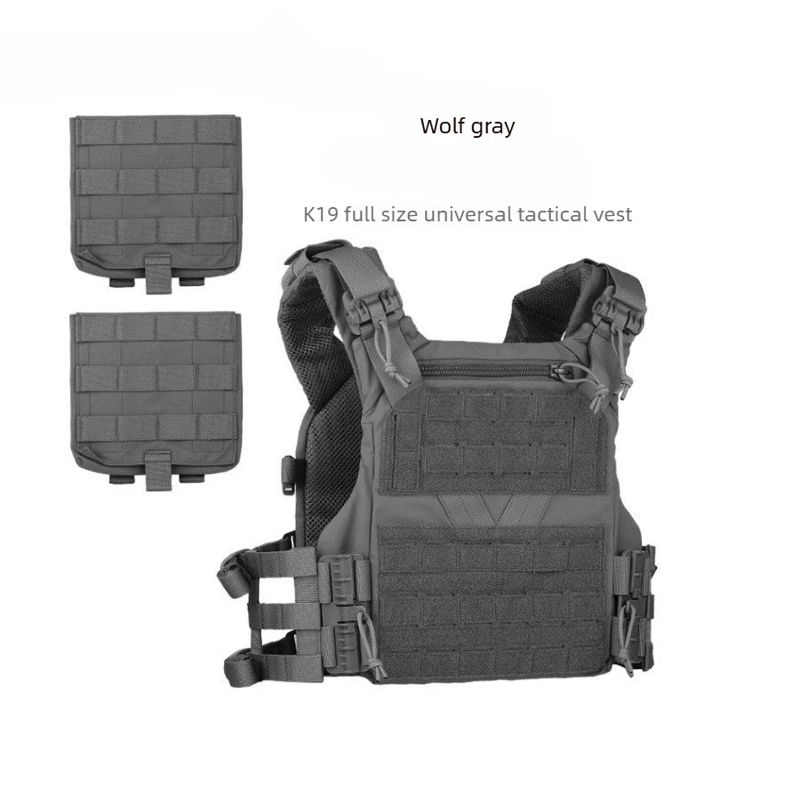 Full Size CS Tactical Load Vest, Outdoor Expansion Training Protective Vest, Quick-Release Vest, Scratch-Resistant Breathable