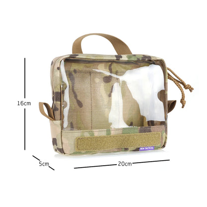 PEW TACTICAL Multiple Transparent and Visible Storage Bag Accessory Pouch Tactical Backpack Built-In Sundry Bag