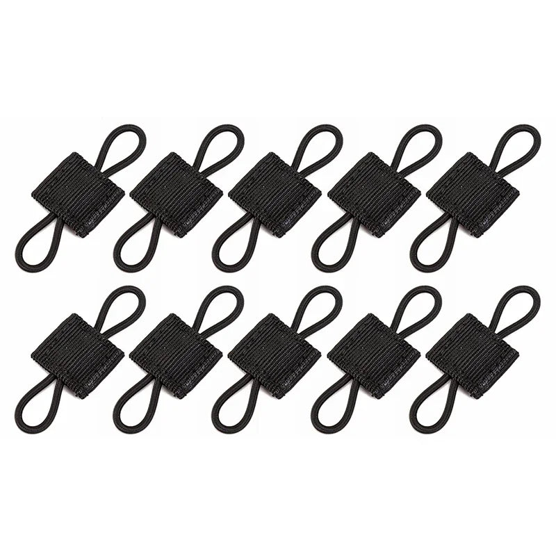 10Pcs/Pack Outdoor PTT Fixed Strap Tactical Vest Accessories Molle System Sling Adapter Buckle For Hunting Camping Accessories