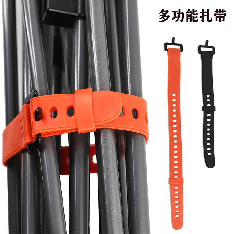 Travel Tied Belt Durable Rubber Cargo Tie Down Luggage Lash Belt Strap Camping Hiking Cargo Storage Belt Buckle