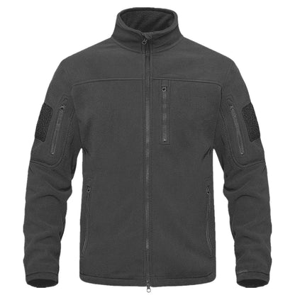 Hunting Autumn Winter Men's Stand Collar Fleece Coat Jacket Thermal Mid-Rise Jacket
