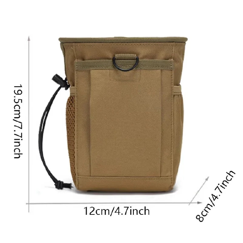 Outdoor 3‑5L Camouflage Molle Dump Drop Pouch 600D Nylon Recycle Waist Pack Tactical Storage Accessories Utility Bag
